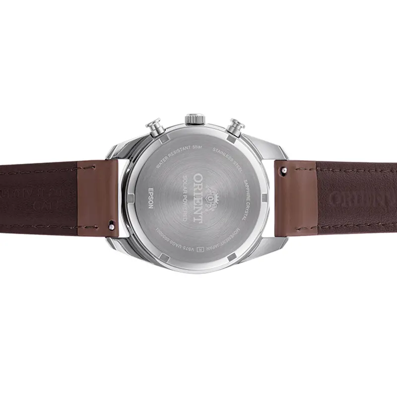 Orient Contemporary Solar Panda Leather Men's Watch- RA-TX0306S